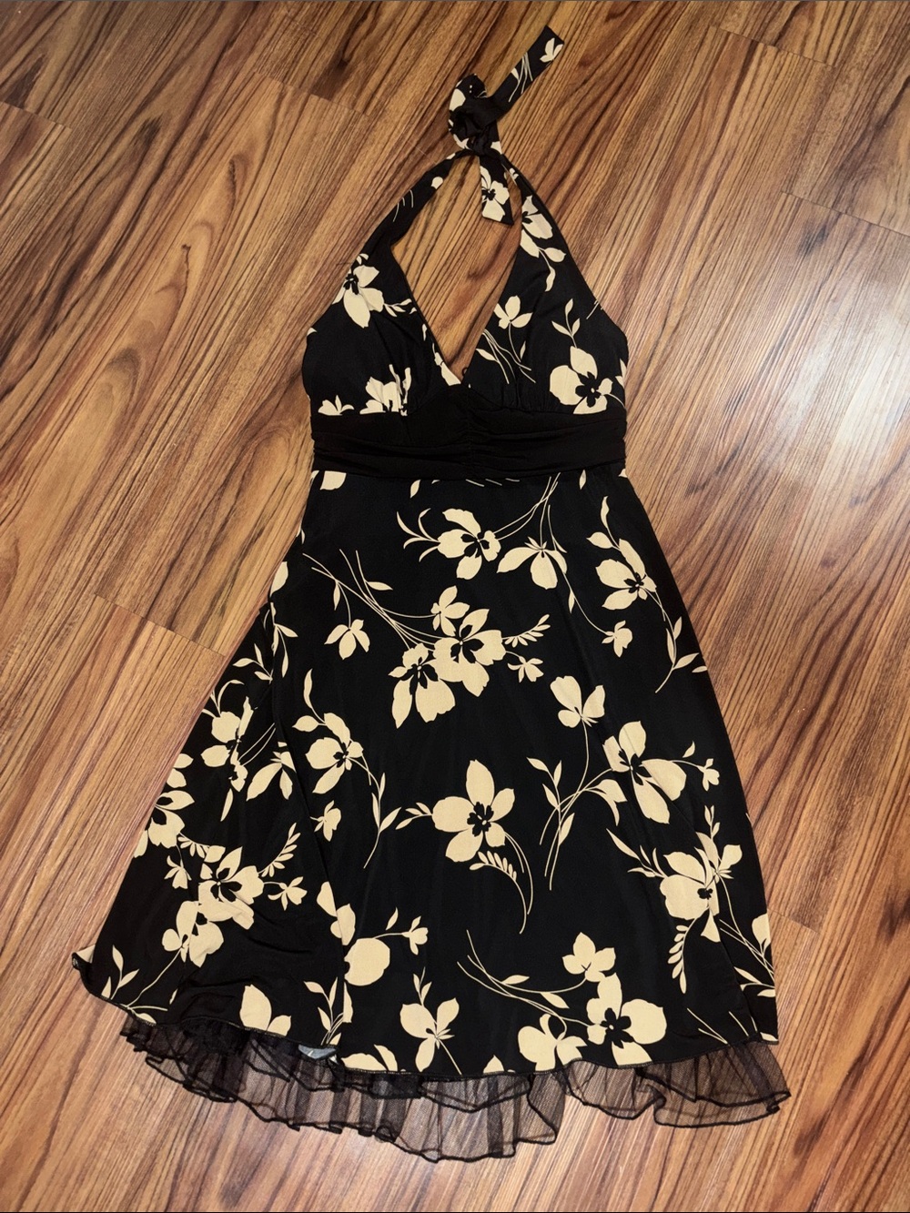 Vintage Ruby Rox Halter Floral Dress